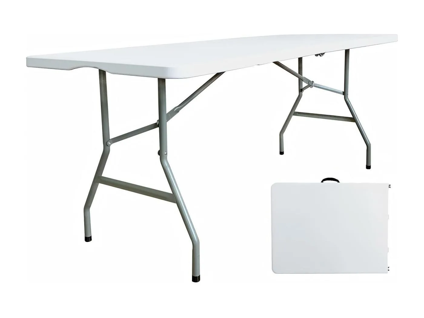 Klappgarten -Esszimmer - klapptisch mit Transporthandle - tragbarer Klappcampingplatz - 180x71x74 cm