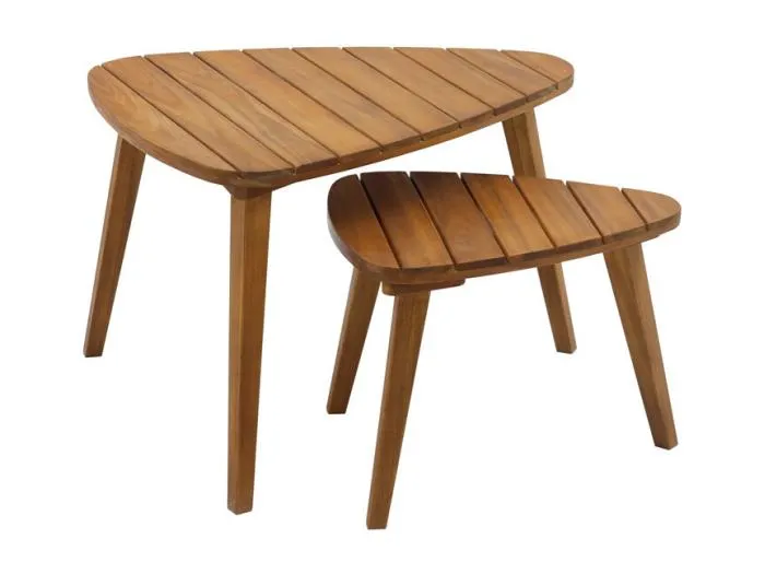 Couchtische aus Massivholz (2er-Set) ELQUI