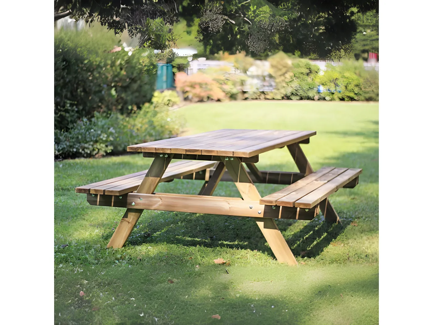 Table d'extérieur "Easy" en bois de pin traité autoclave cm 178x154 72h