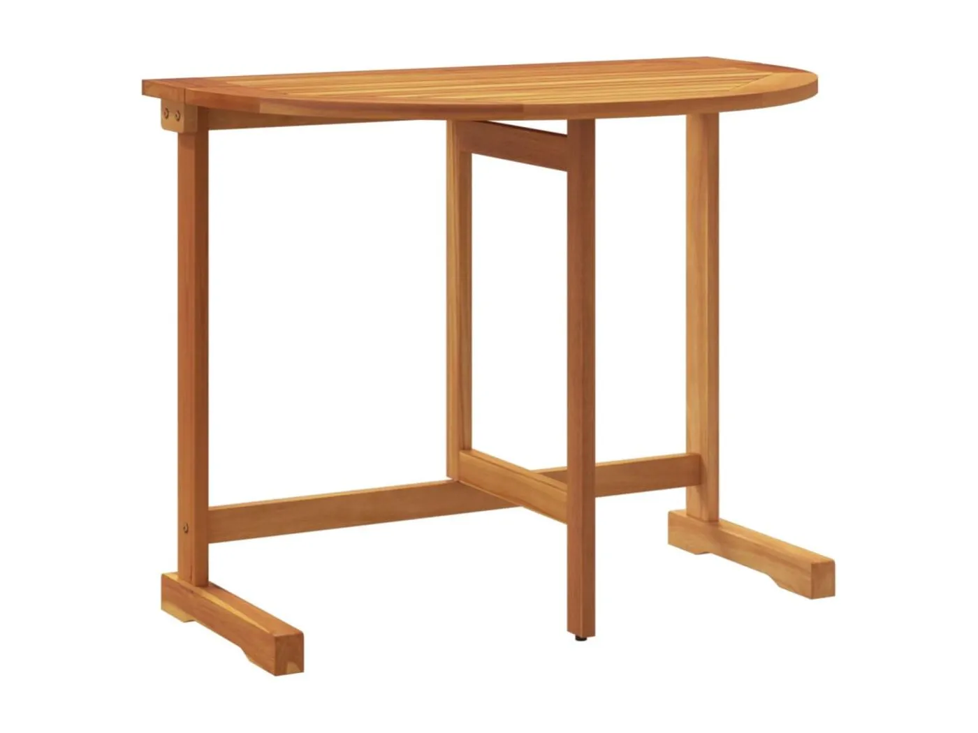 Hilarn  Balkontisch Klappbar 90x60x72 cm Massivholz Akazie