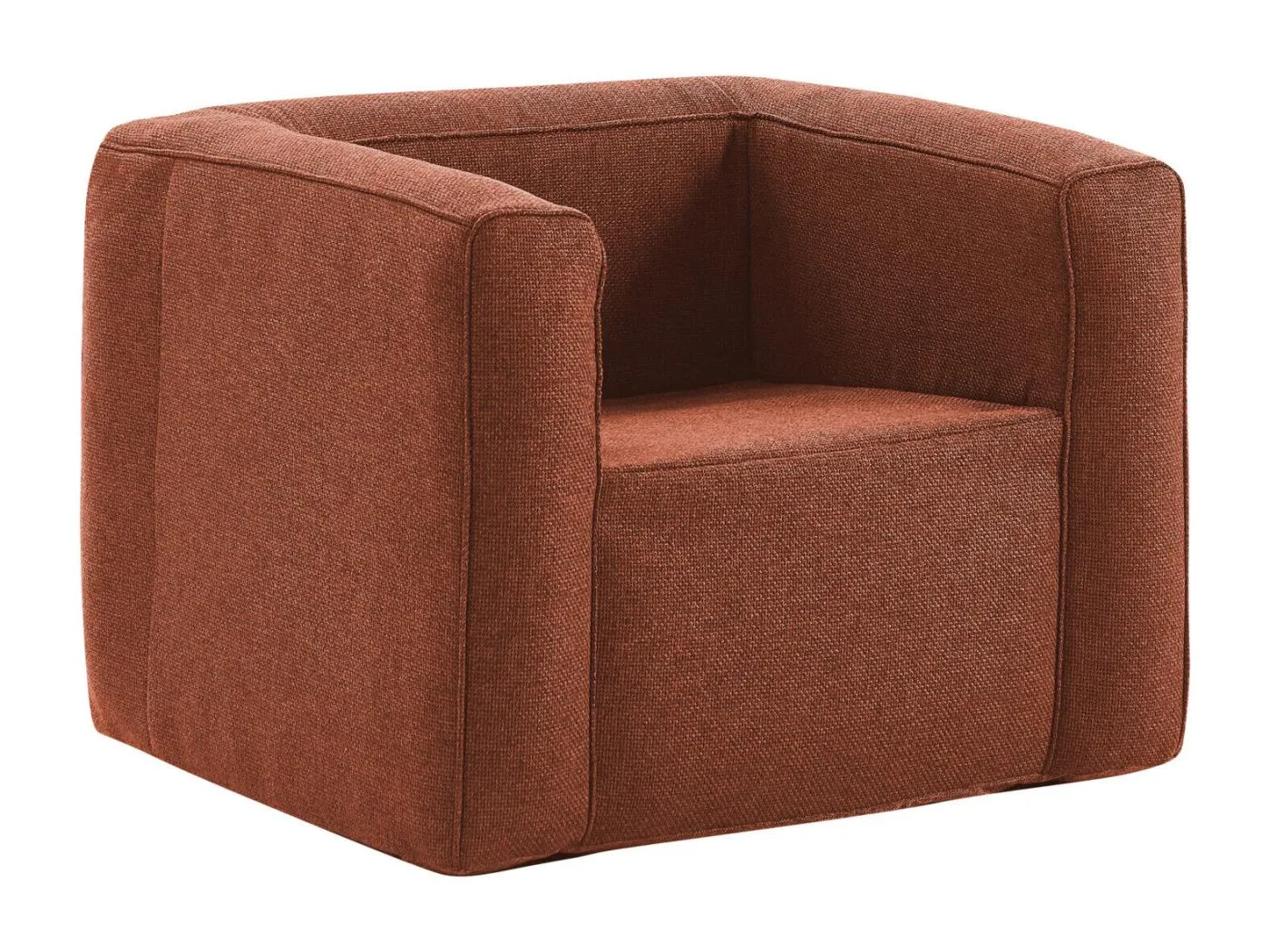 Aufblasbarer Sessel Terracotta - Drinnen und draußen - Farbe Terracotta