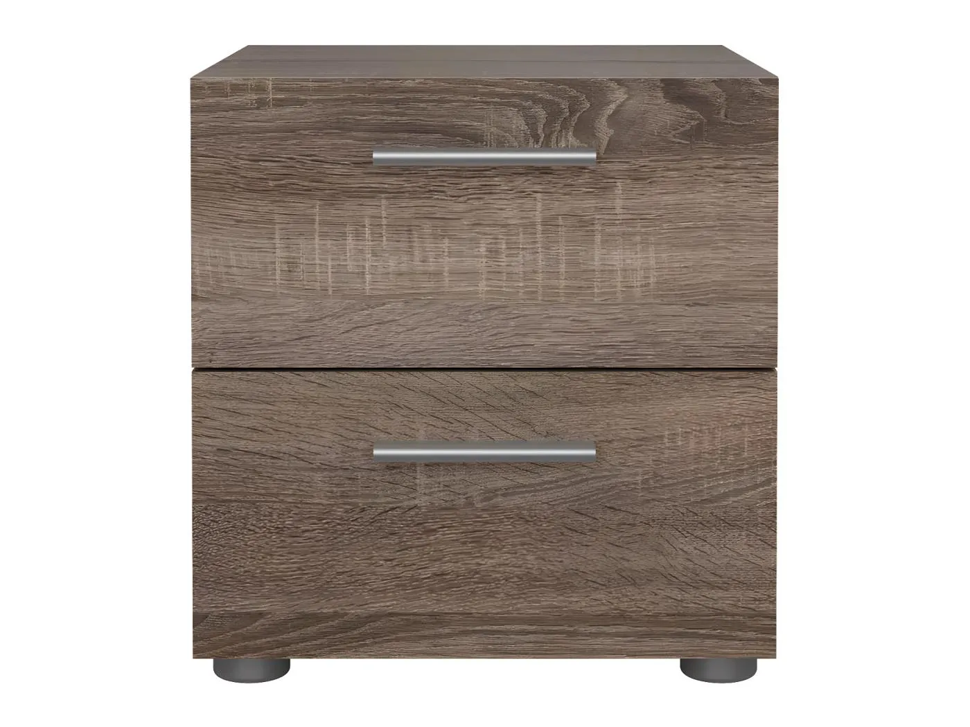 Petra Nachttisch 2 Schubladen trüffelfarben.