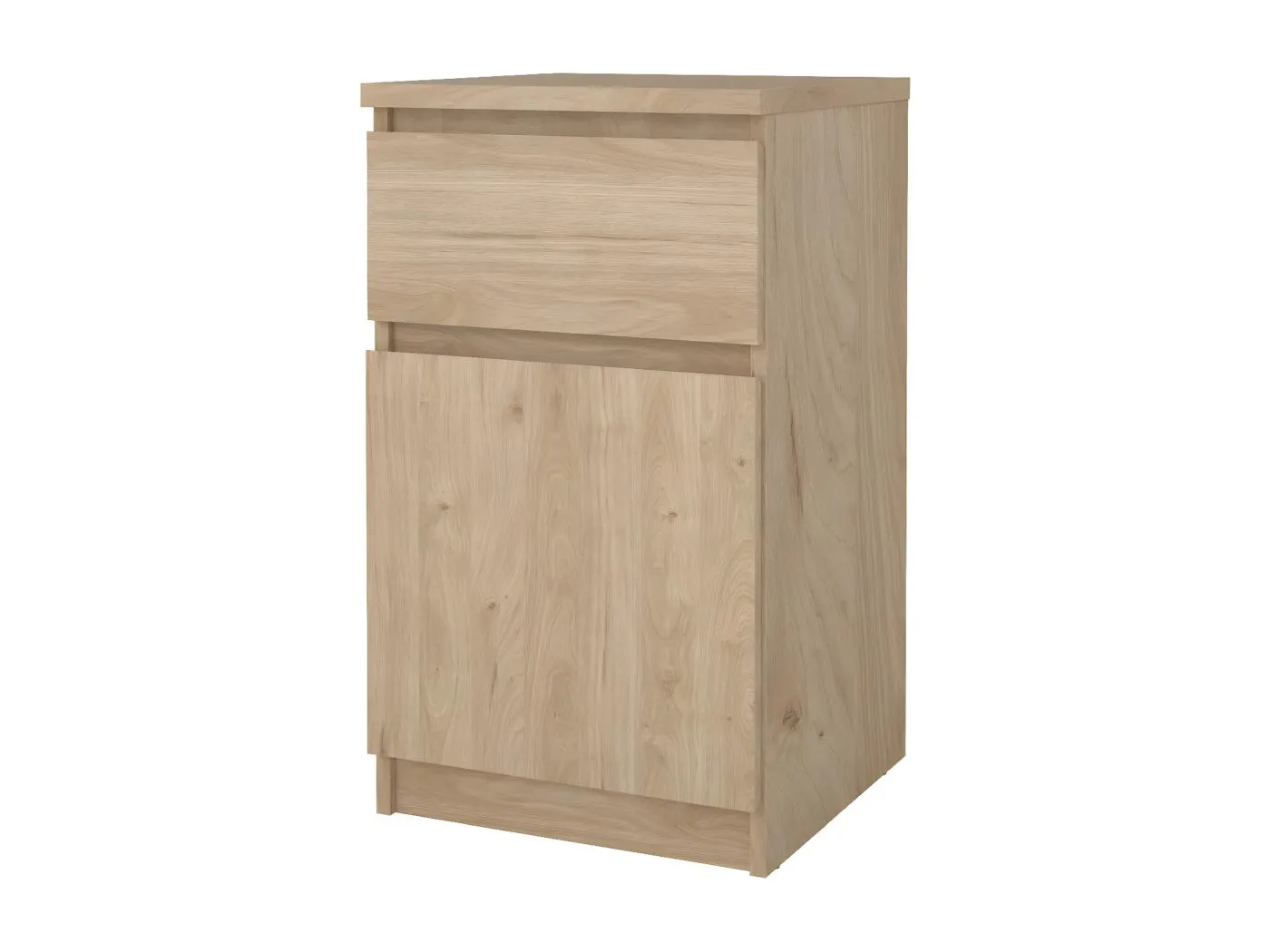 Naia Nachttisch Tür wendbar 1 Tür 1 Schublade Nussbaum dekor.