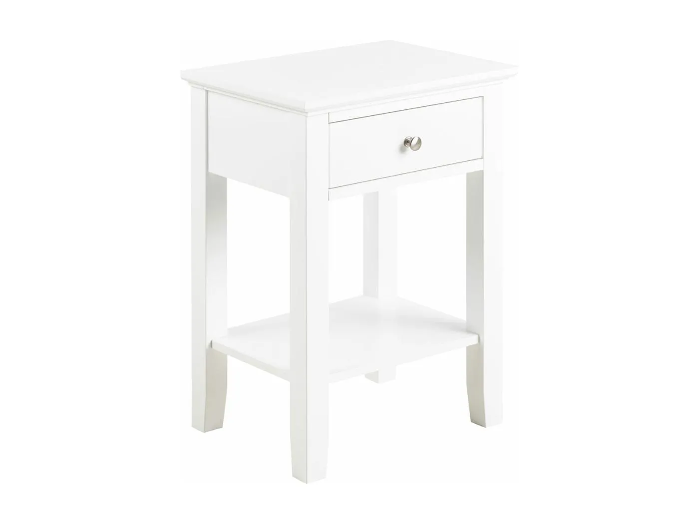 Linnea Nachttisch 1 Schublade 1 Regal weiß.