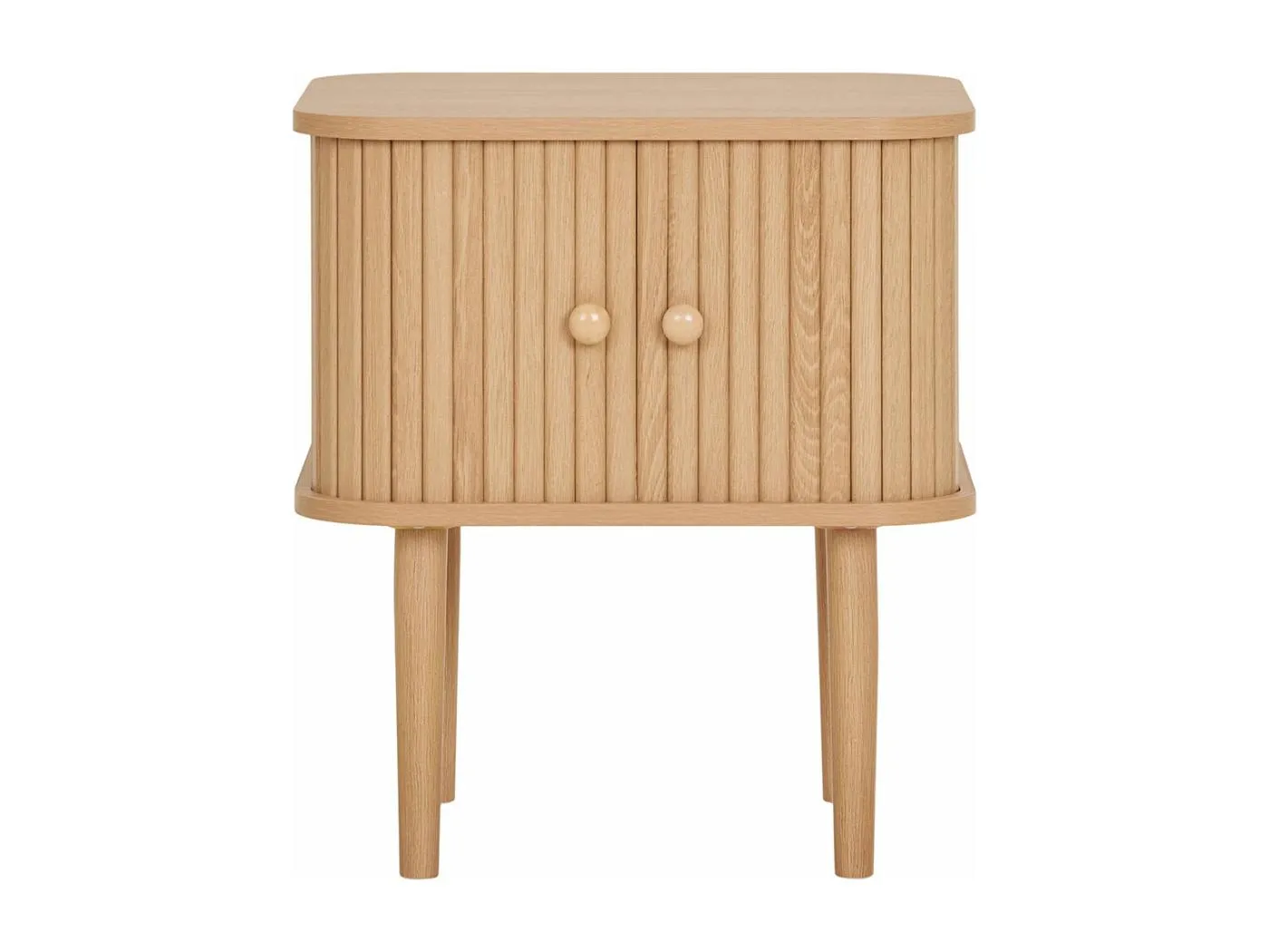 Nikko Eckbeistelltisch 2 Türen Kiefer Natur.