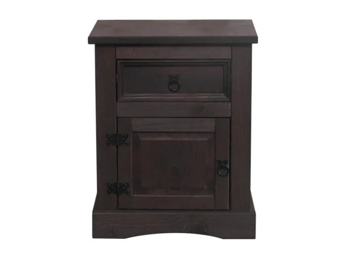 New Mexico Nachttisch mit 1 Schublade braun.