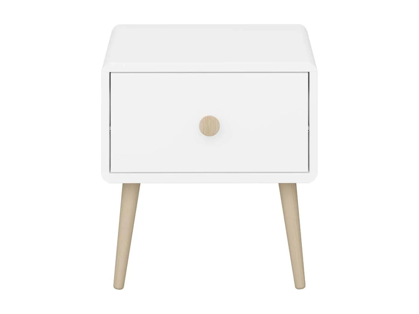 Gaia Nachttisch 1 Schublade Weiß.