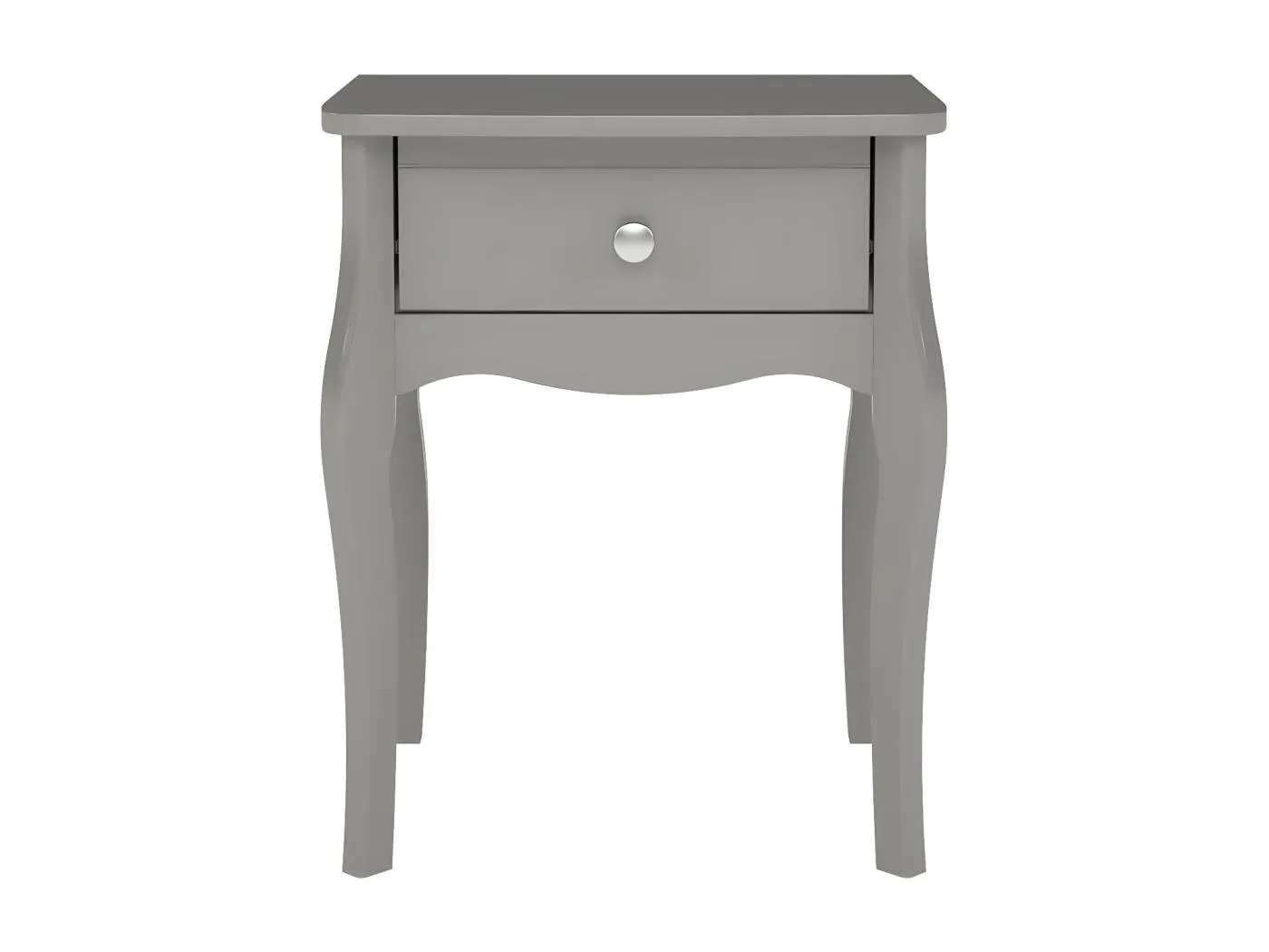 Baroque Nachttisch 1 Schublade grau.