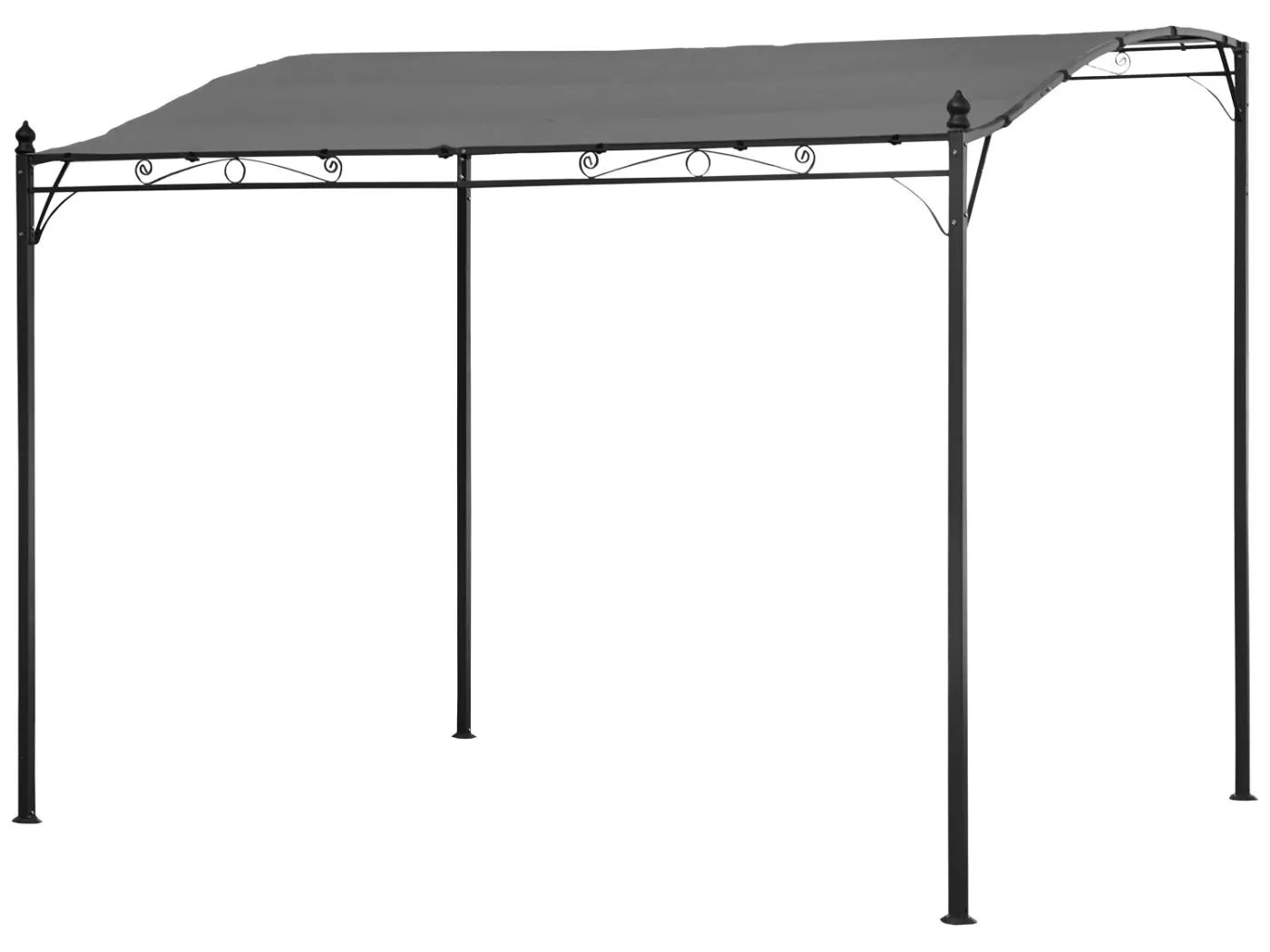 Wandpergola 3 × 2,5m NICE grau