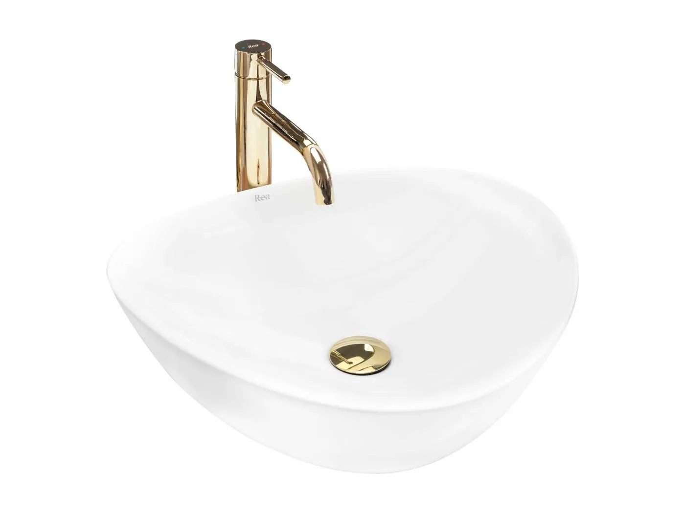 Aufsatzwaschbecken Rea Andrea White