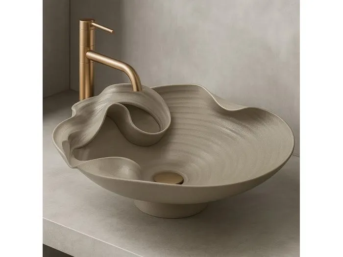 Aufsatzwaschbecken Rea Hm-12 Beige