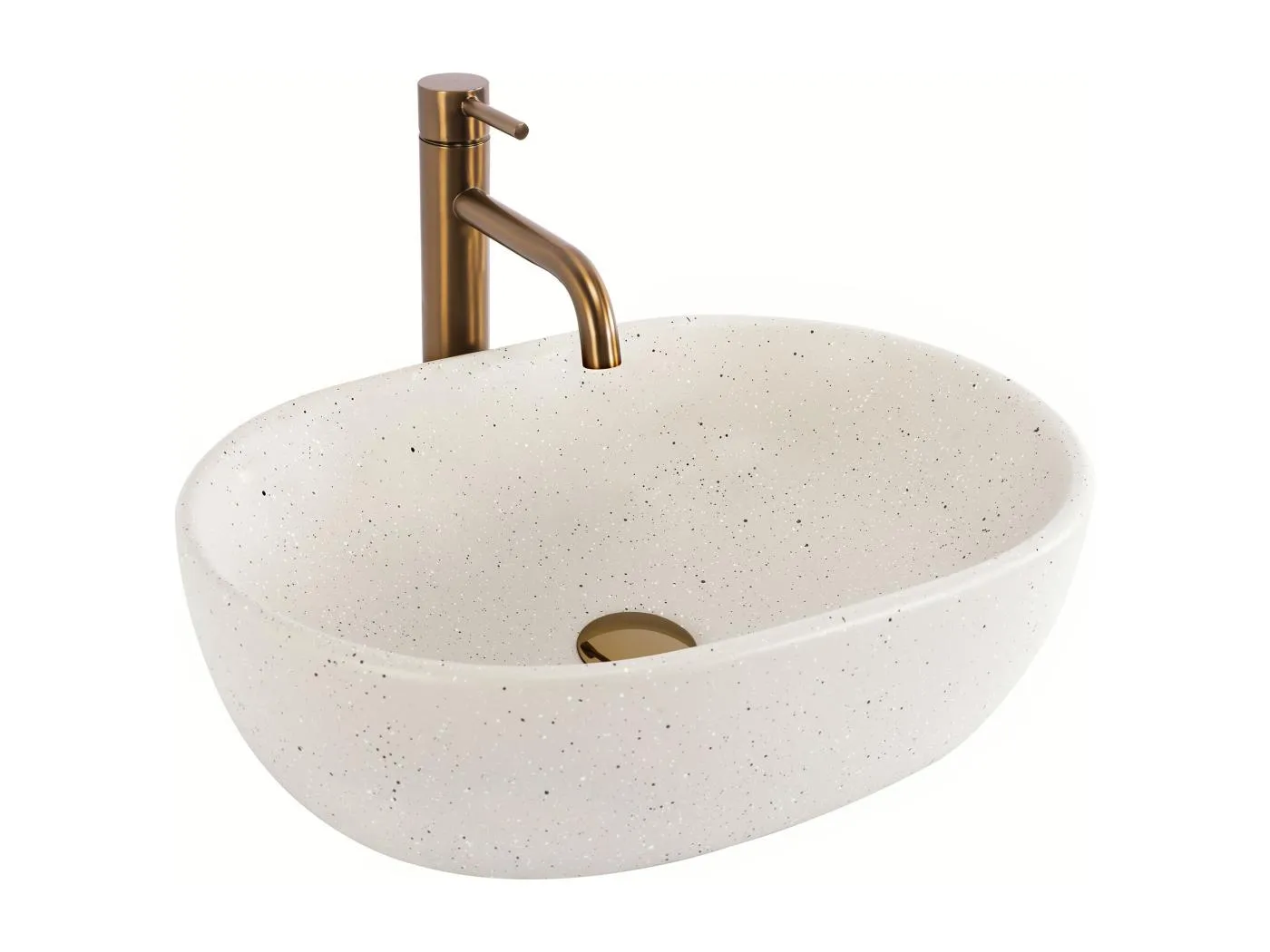 Aufsatzwaschbecken Rea Amelia Sandy Beige