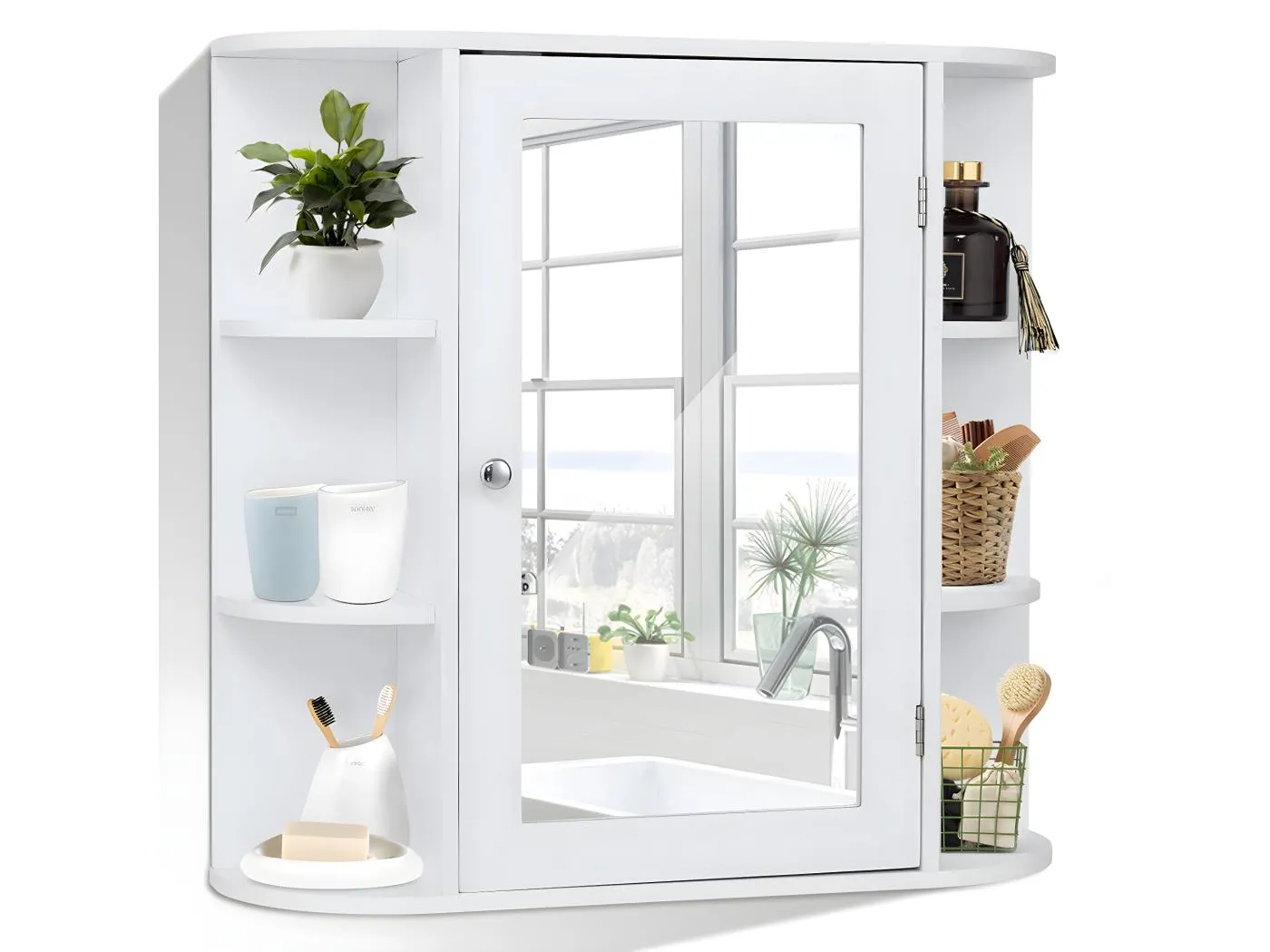 Spiegelschrank Badschrank Haengeschrank Wandschrank Badezimmerschrank Badregal Badmoebel