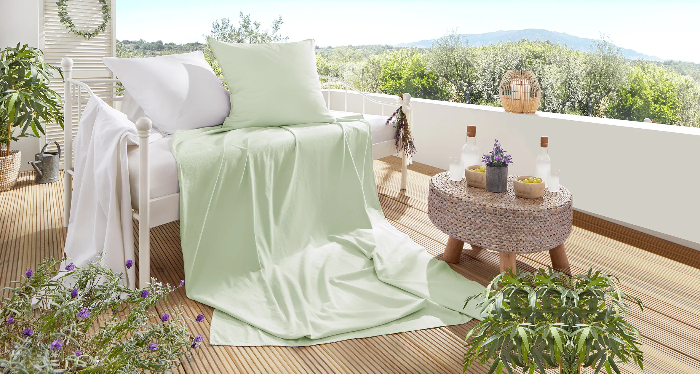 Oberbetten-Set SUMMER salbei 479967