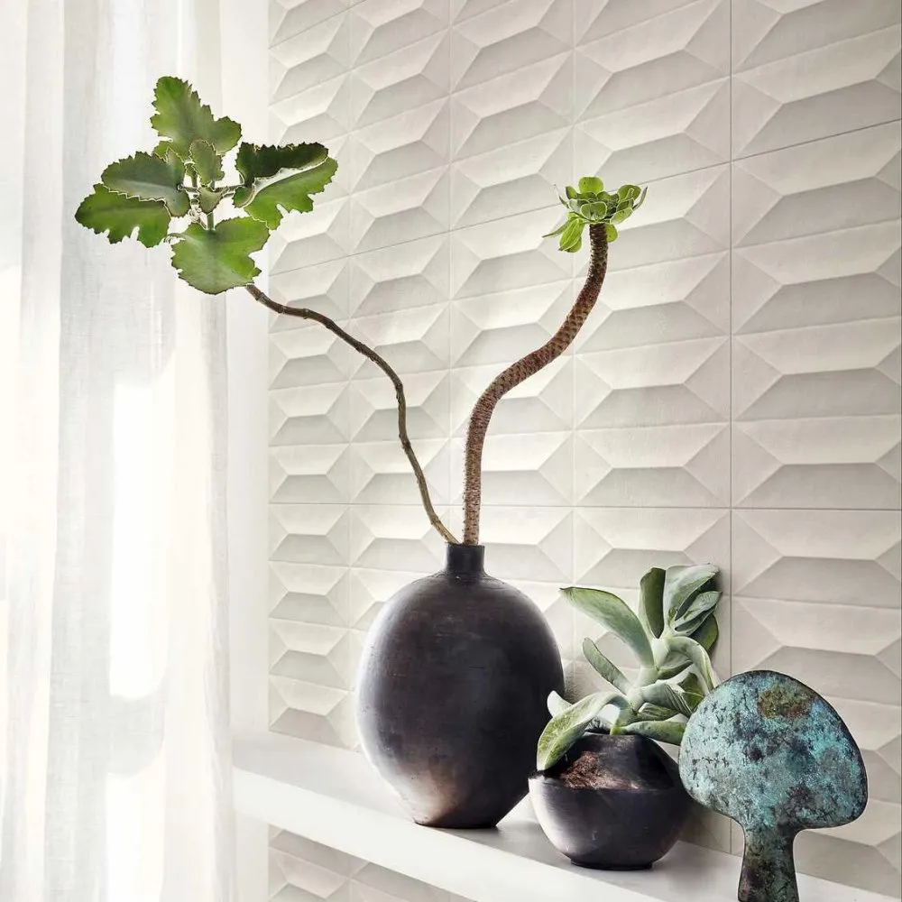 MARAZZI COLORPLAY FLIESEN CREAM STRUTTURA CABOCHON 3D NATURAL REKTIFIZIERT 30X90