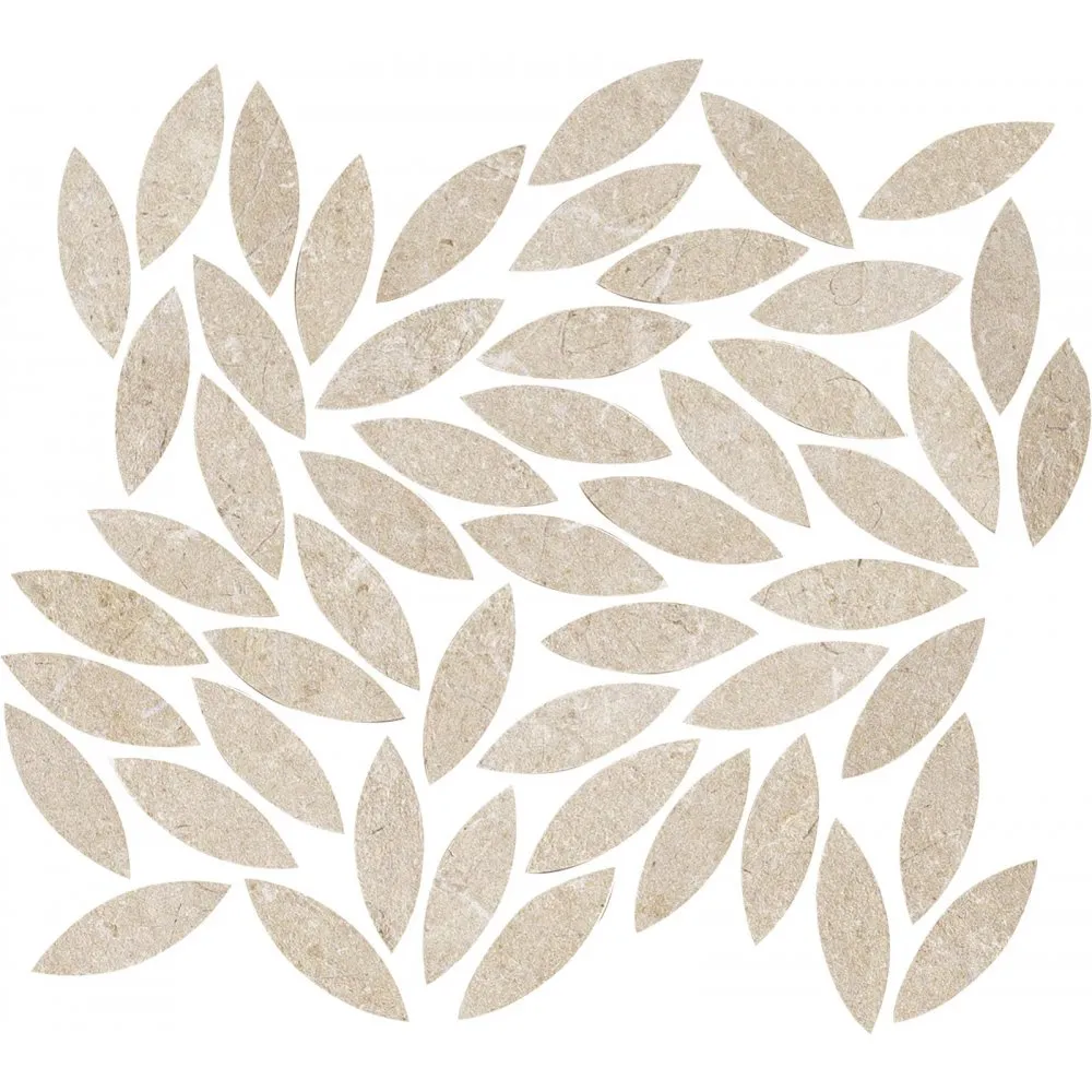 MARAZZI FLIESEN MYSTONE LIMESTONE MOSAIK FOGLIE SAND NATURAL 34,2X38