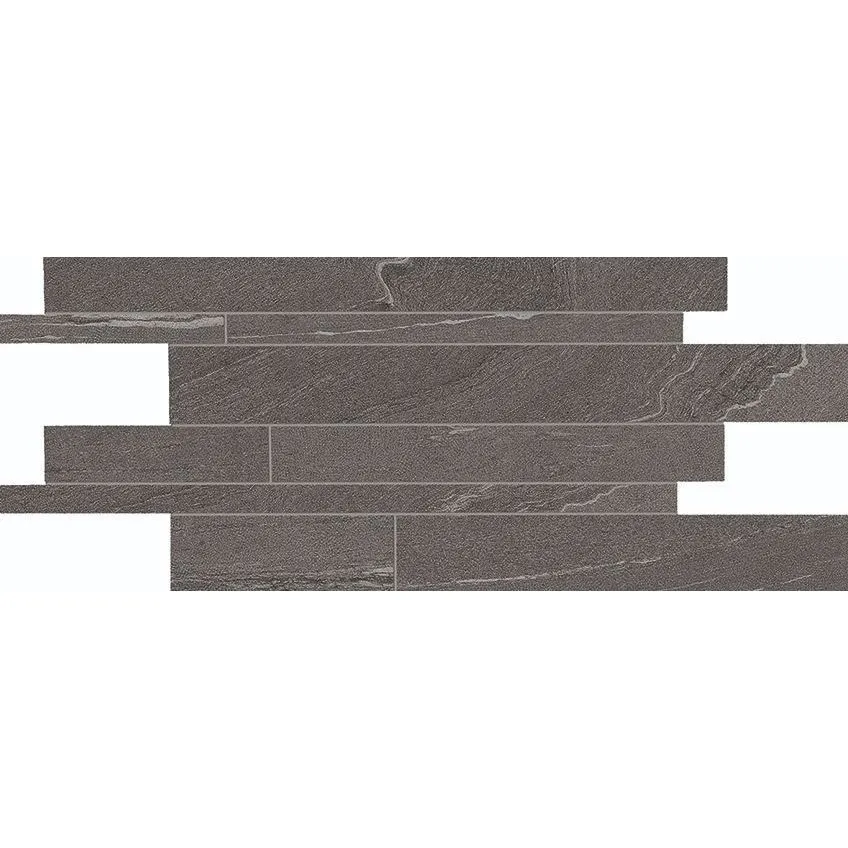 ERGON STONE TALK LISTELLI SFALSATI MARTELLATA DARK NATURAL 30X60