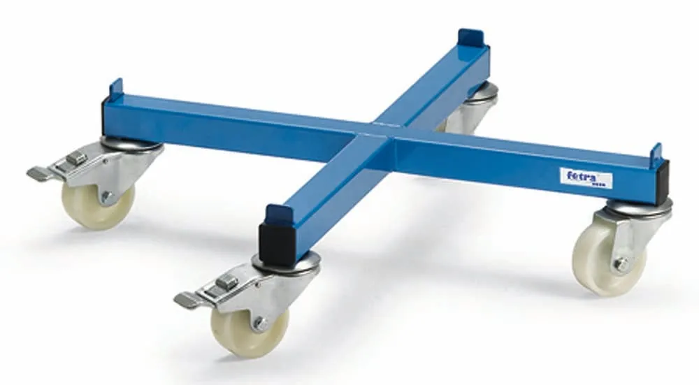 Fassroller als geschweißte Kreuz mit Abrutschkanten