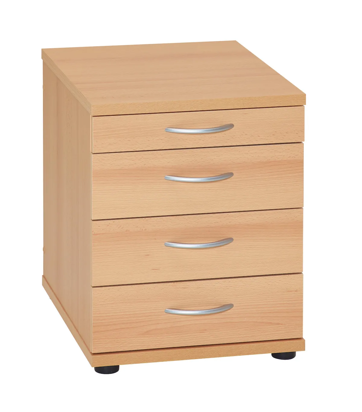 Möbelpartner Standcontainer Lion | HxBxT 54x42x50cm | 4 Schubladen | Buche