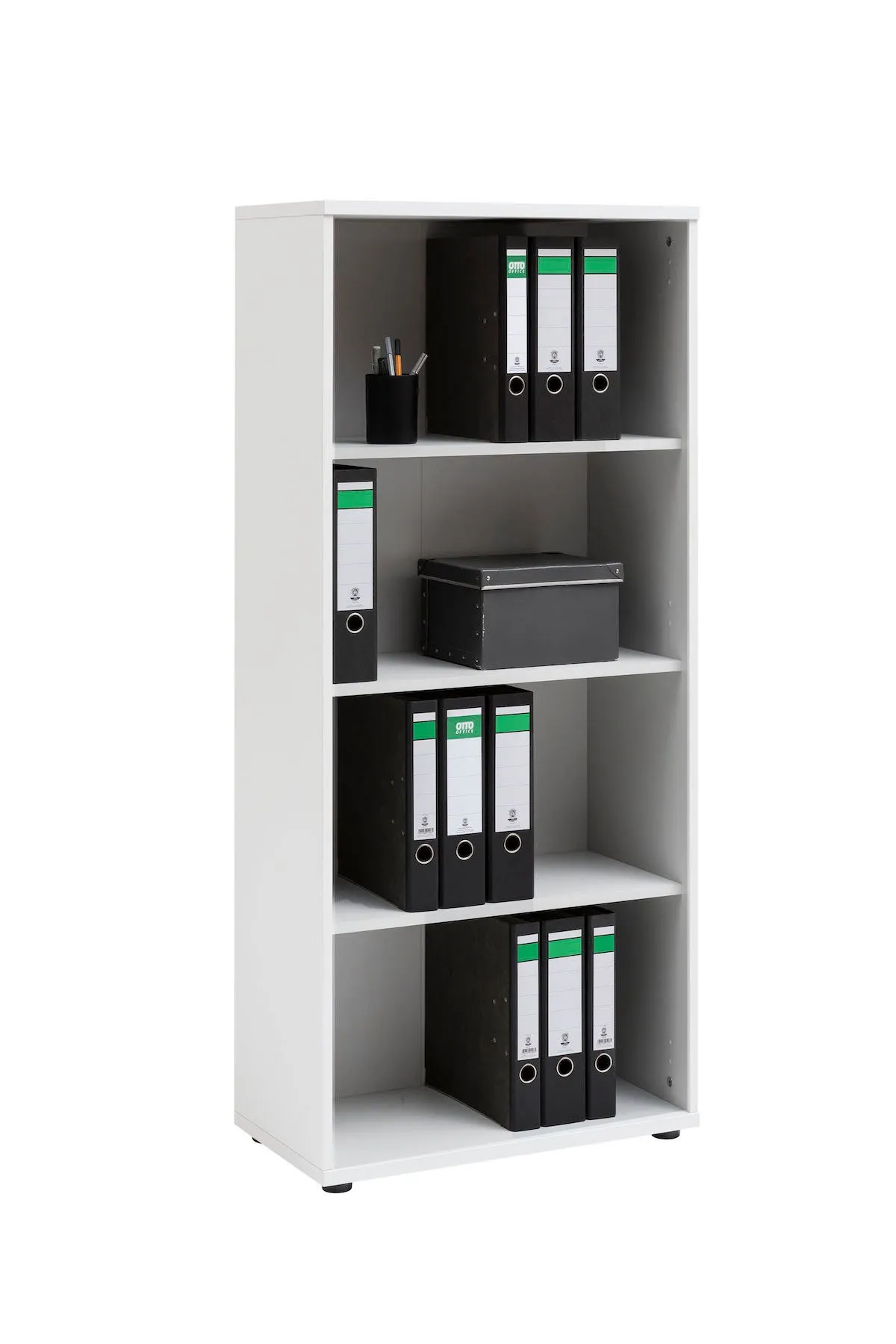 Möbelpartner Aktenregal Tiger | Large | HxBxT 147x65x34cm | 4 Fächern | Weiß