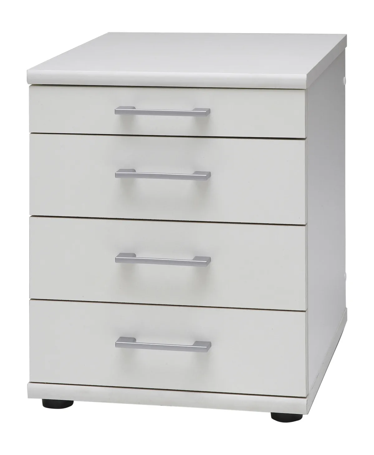 Möbelpartner Standcontainer Tiger | HxBxT 52x42x50cm | 4 Schubladen | Weiß