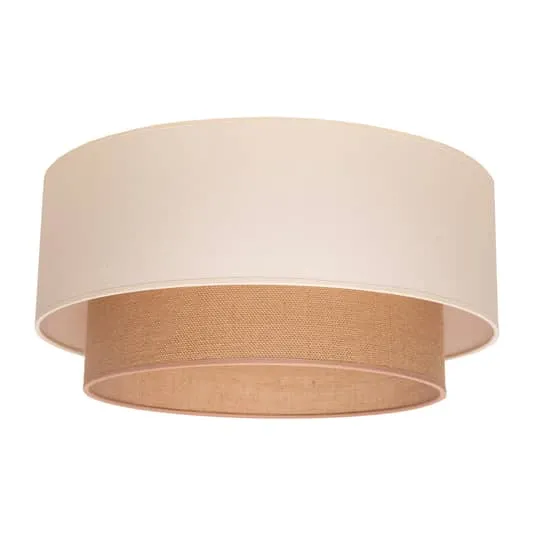 Deckenlampe Boho ø 45cm Creme Braun Jute Deckenlampe Lampe Leuchte E27 Led 15 W B-Ware