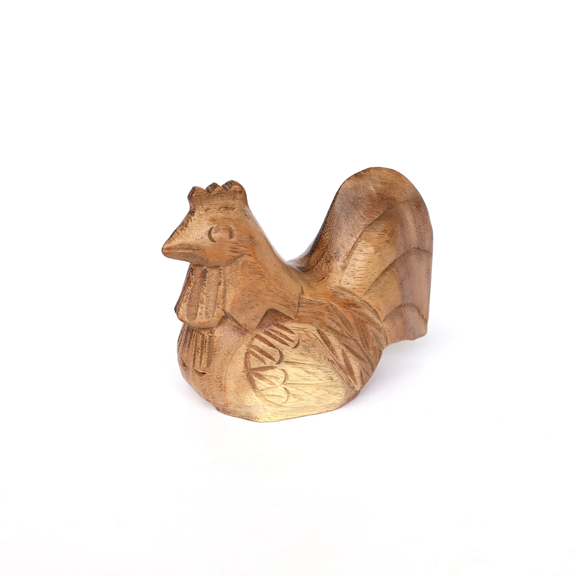 Massivholz-Figur 'Henne', natur, H 10 cm, B 15 cm, L 8 cm