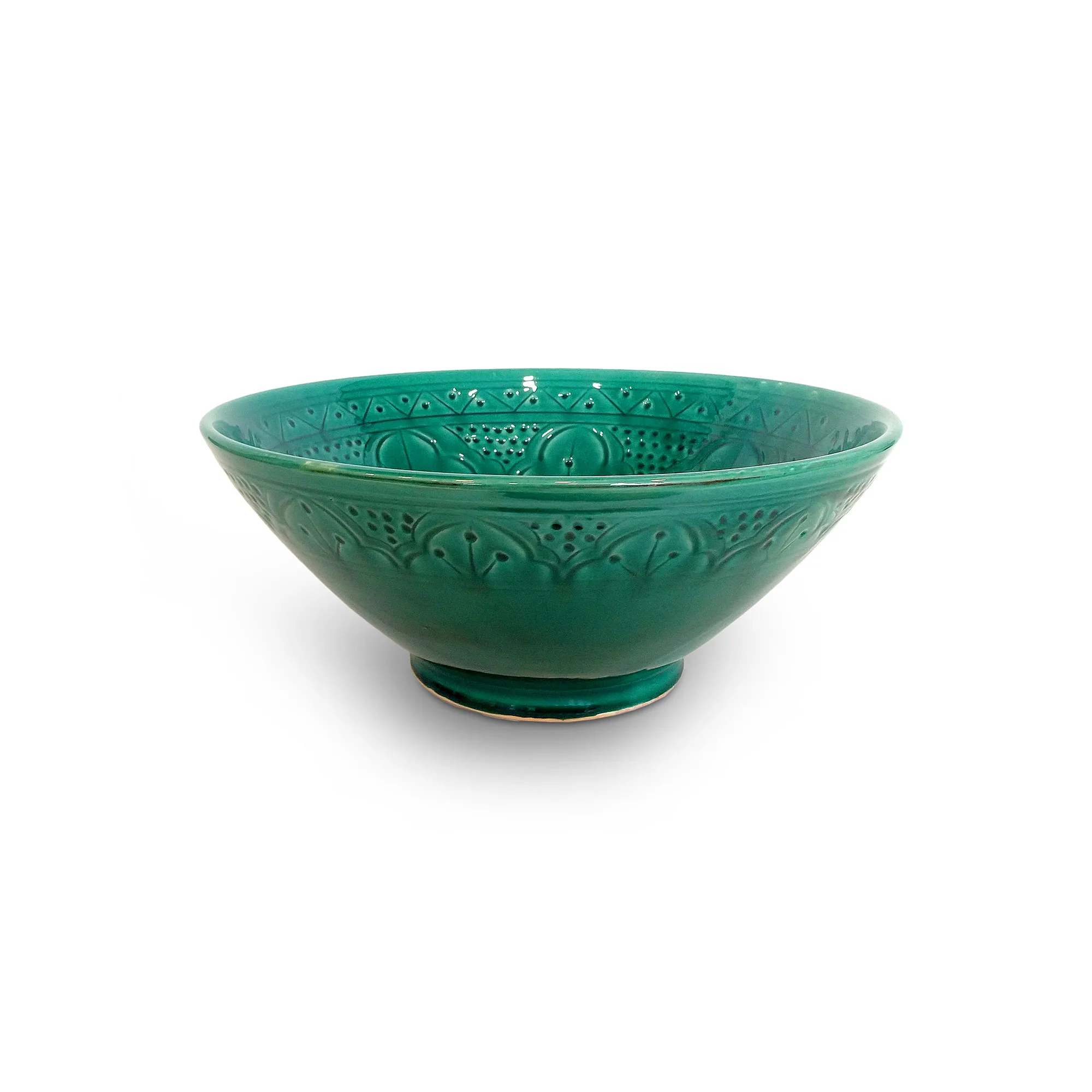 Zierschale türkis, Ø 30 cm, H 12 cm