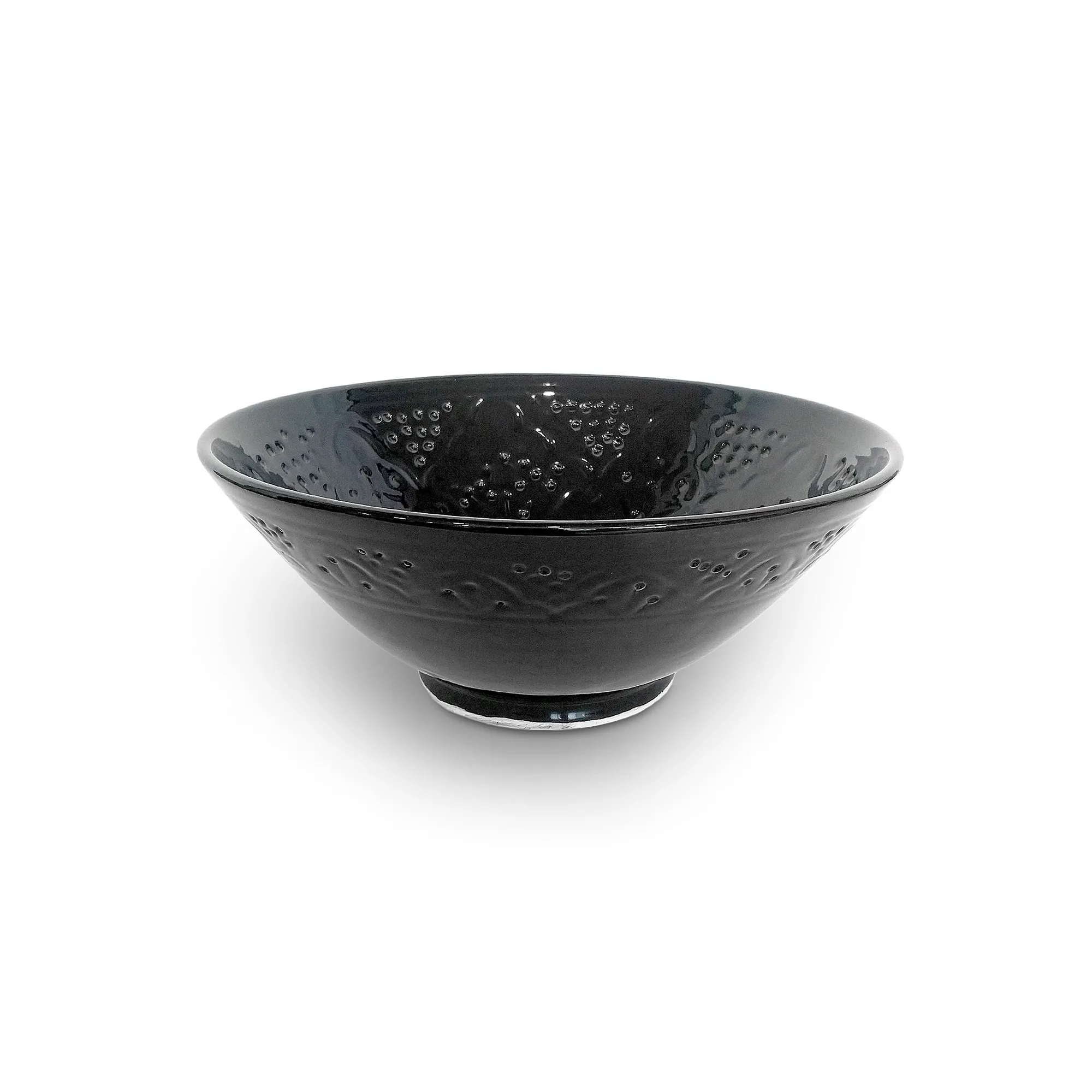 Zierschale schwarz, Ø 30 cm, H 12 cm