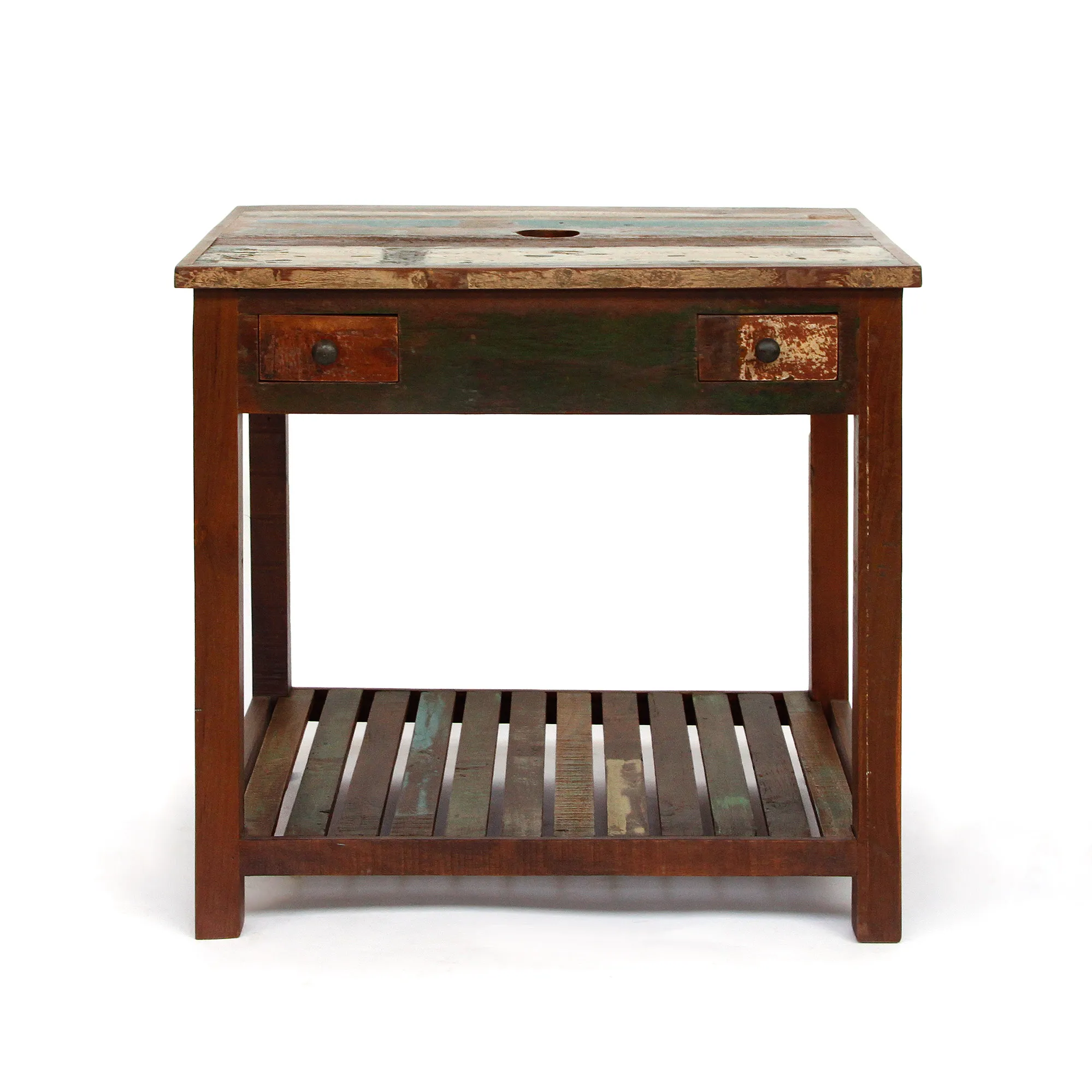 Waschtisch 'Jarrow', braun, multicolor, H 80 cm, B 75 cm, L 60 cm