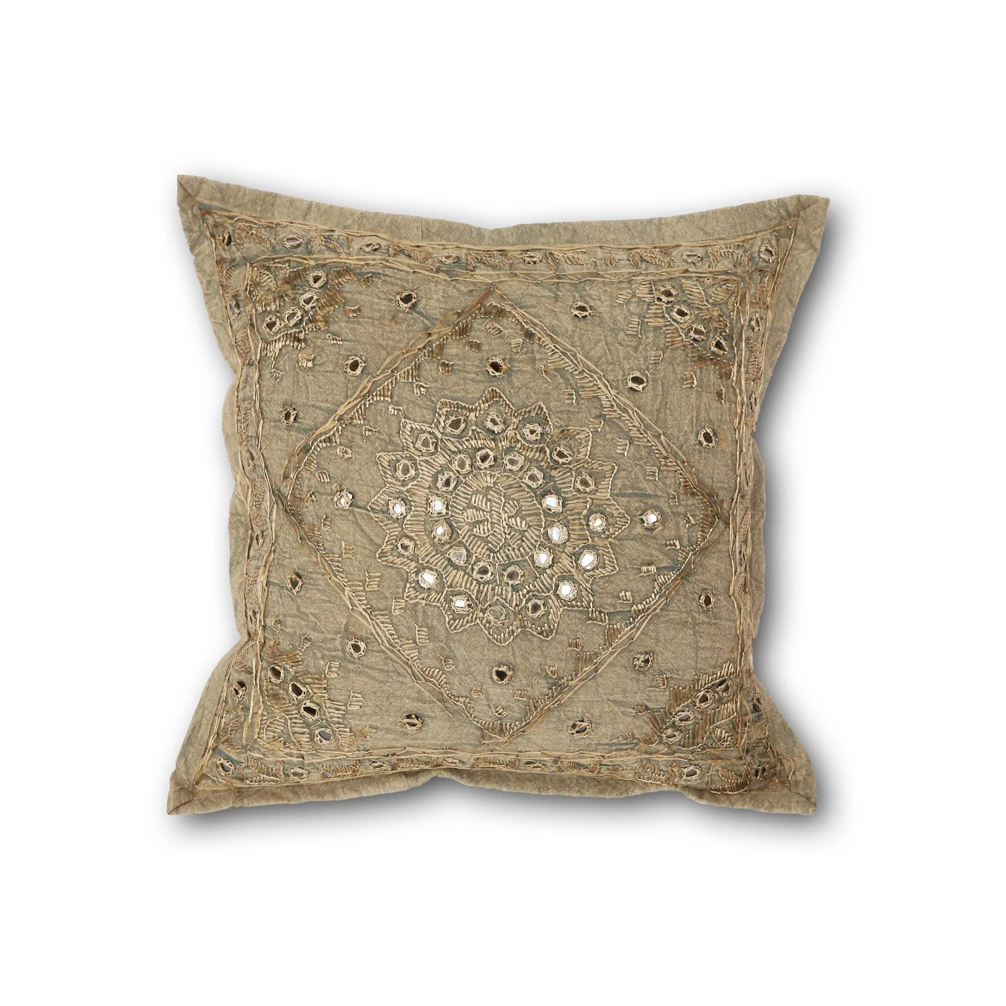 Kissenbezug 'Star' khaki, B 40 cm, H 40 cm