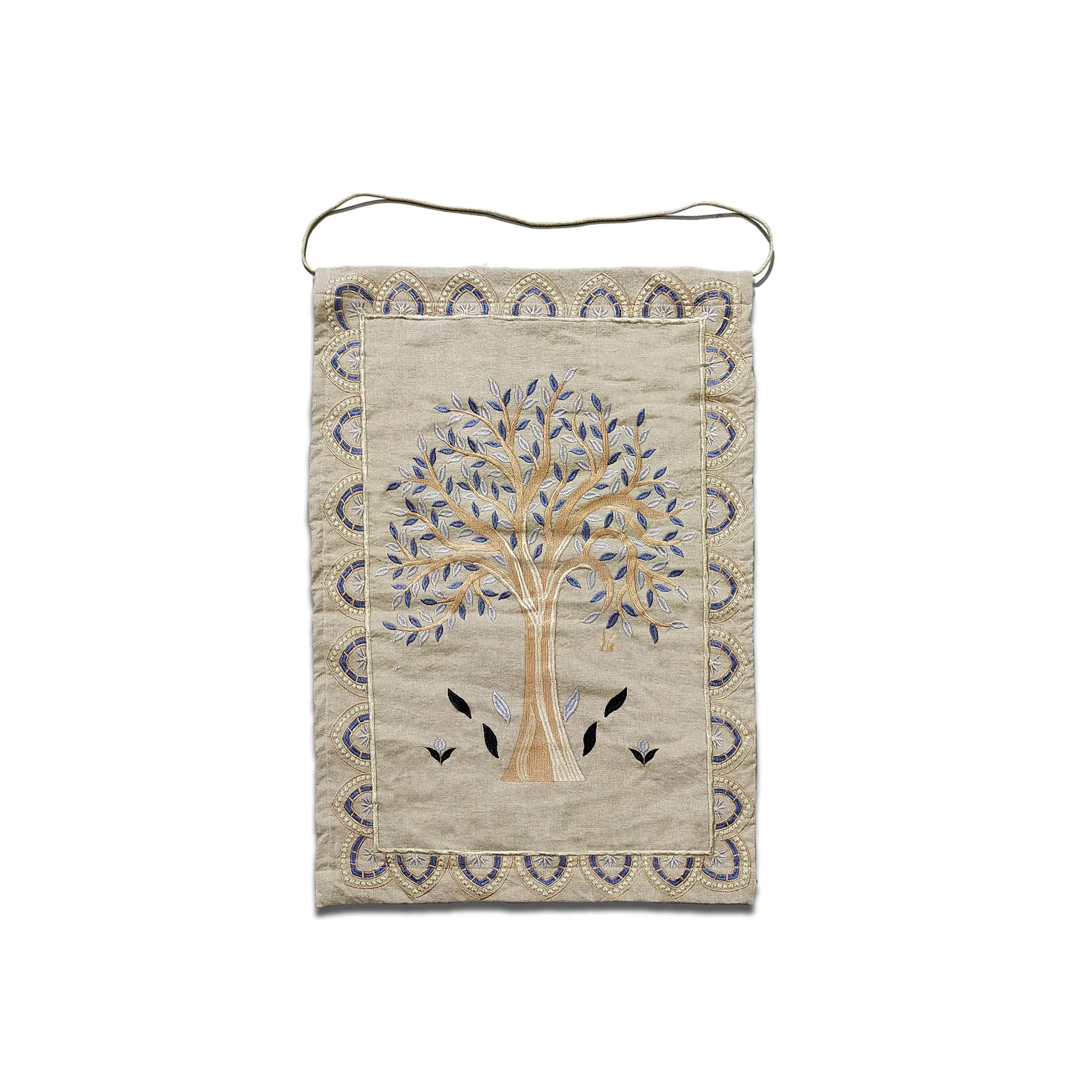 Wandteppich 'Baum', beige, multicolor, B 50 cm, H 70 cm