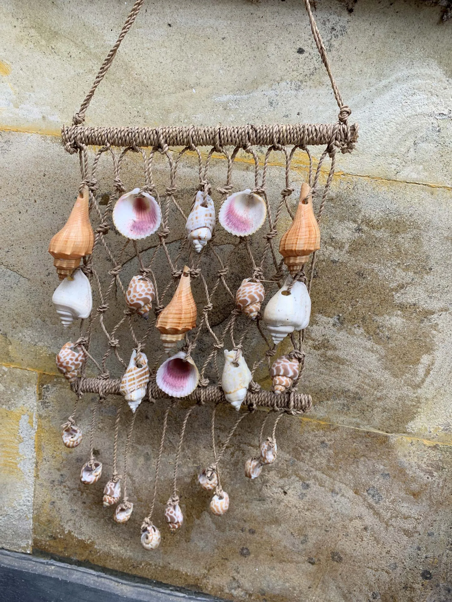 Wanddeko Muschel-Netz, H 50 cm, B 20 cm