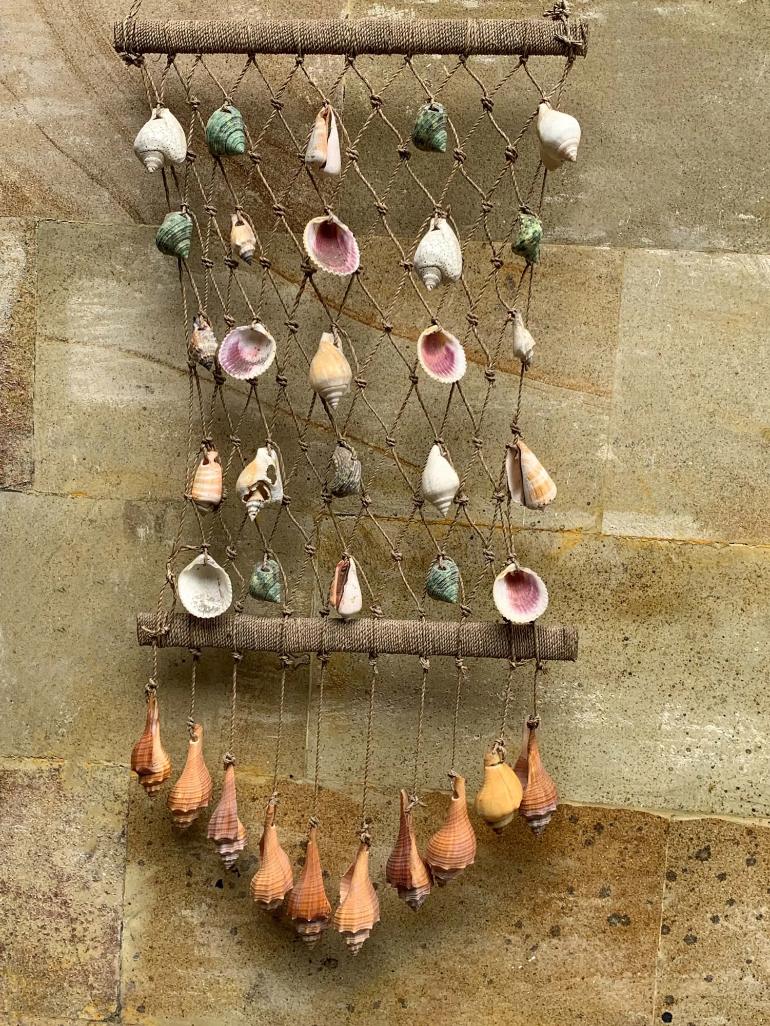 Wanddeko Muschel-Netz, H 95 cm, B 30 cm