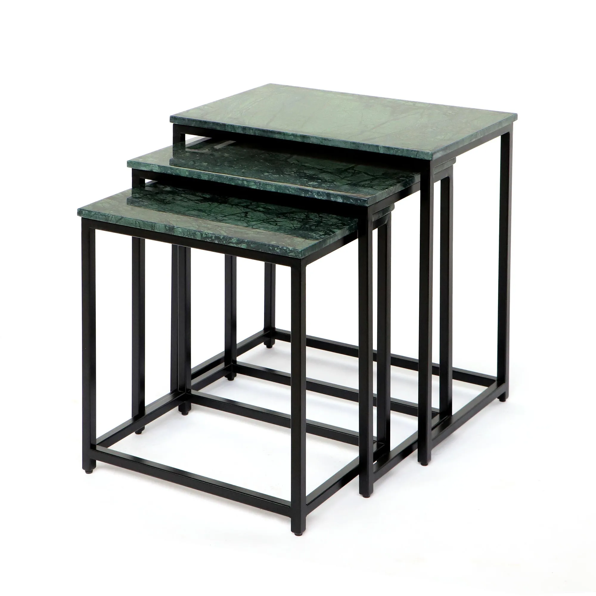 3er-Set Beistelltisch 'Classen' grün