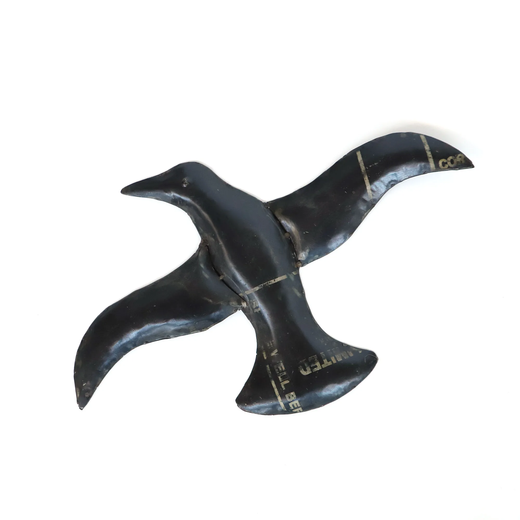 Wanddeko 'Möwe', schwarz, B 46 cm, H 28 cm