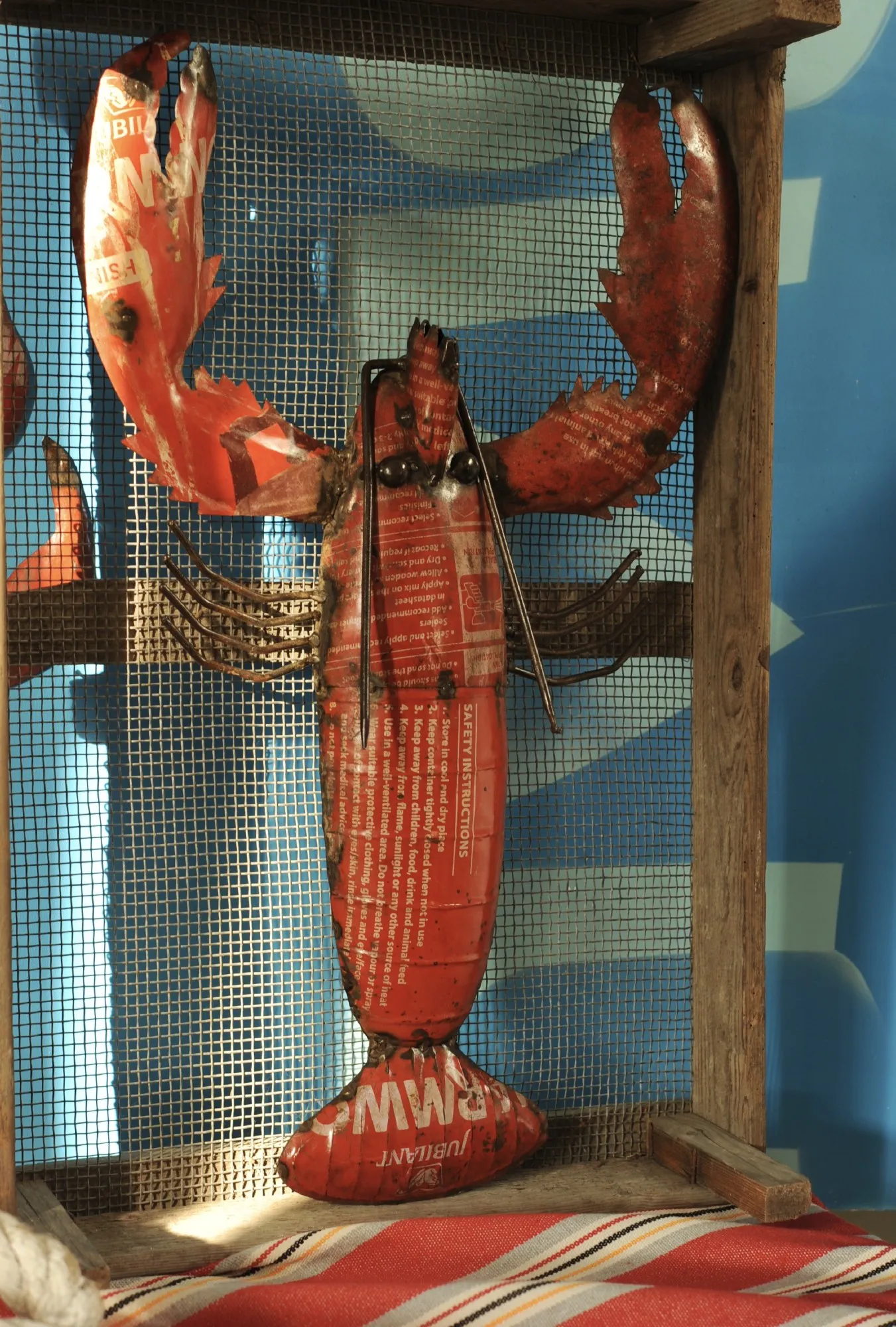 Wanddeko 'Hummer' L, H 68 cm, B 47 cm, L 8 cm