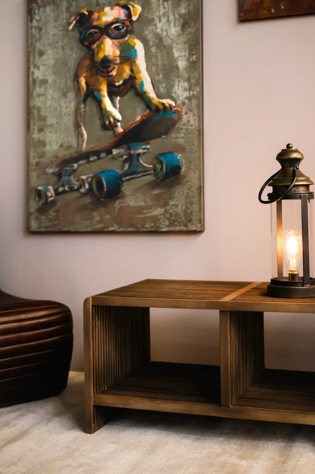 Couchtisch 'Fencer', aus recyceltem Teak, B 85 cm, L 50 cm, H 40 cm