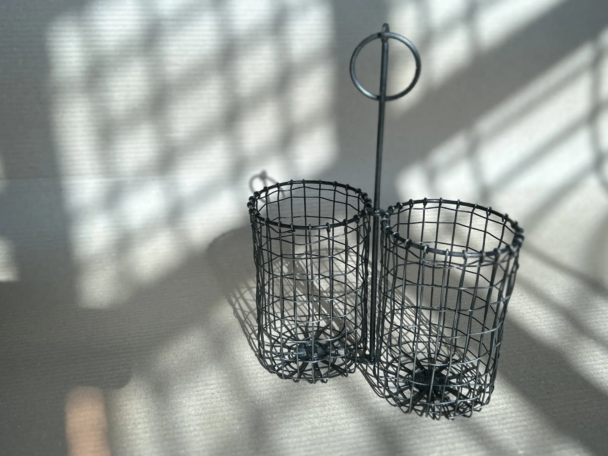 2er Flaschenhalter, B 22 cm, L 10 cm, H 30 cm