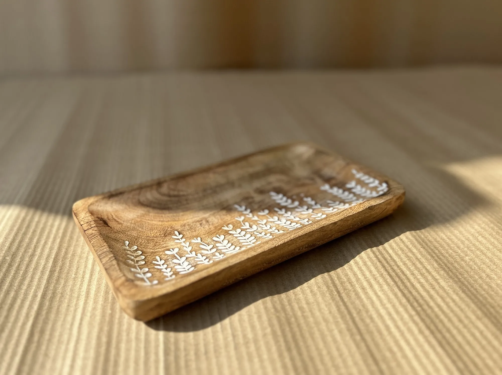 Ablage 'Hierbas', Mangoholz, B 25 cm, L 15 cm, H 2,5 cm