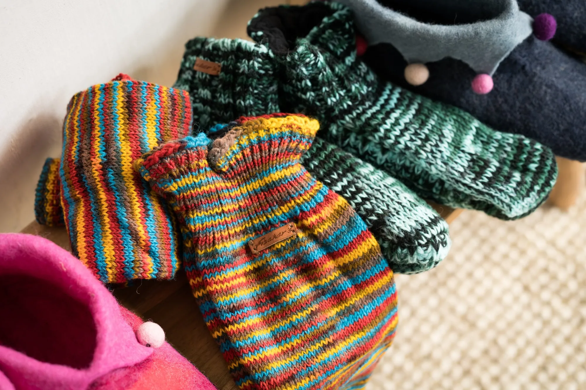 Armstulpen multicolor, gefüttert