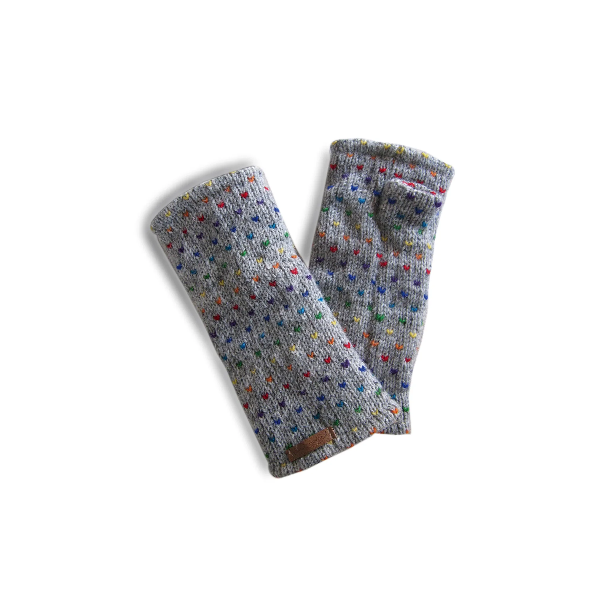 Pulswärmer grau-multicolor