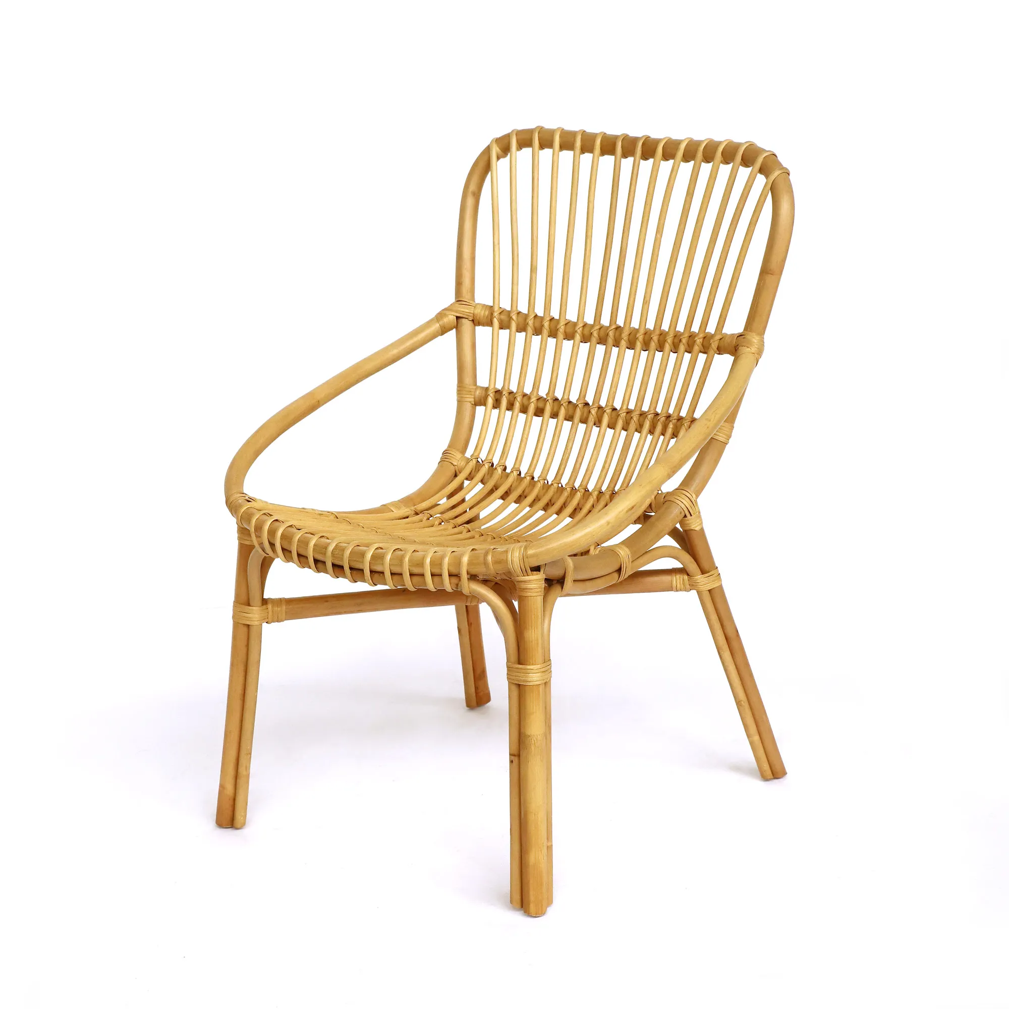 Rattan-Stuhl 'Sanders', natur, B 64 cm, H 90 cm, L 69 cm