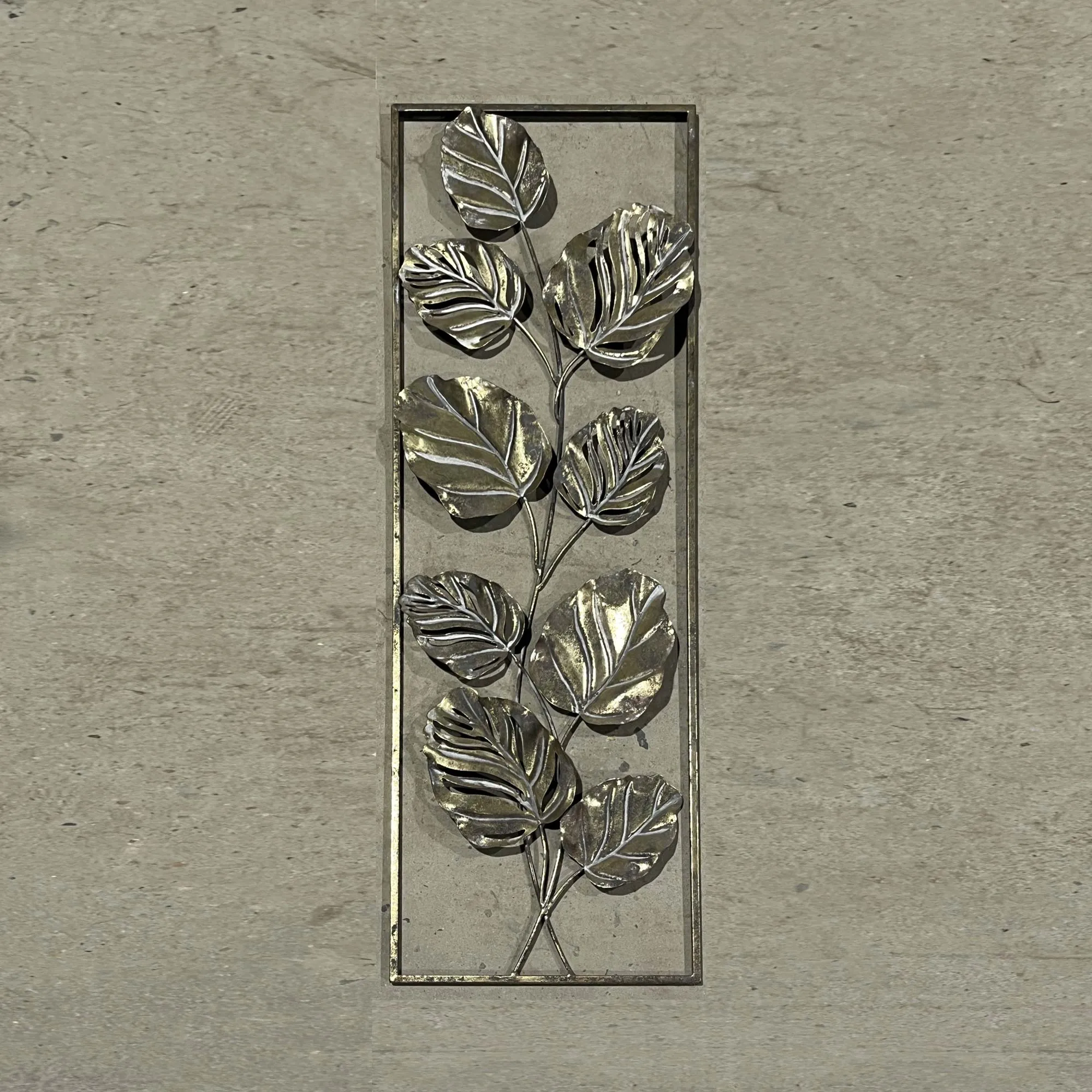 Wandpanel 'Efeutute', antik gold, B 30,5 cm, H 91,5 cm, L 4 cm