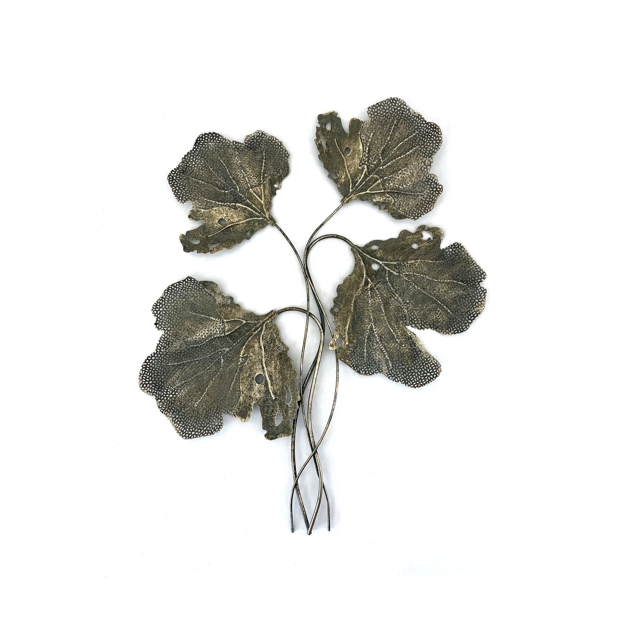 Wandskulptur 'Talia', antik gold, H 80 cm, B 60 cm, L 5 cm