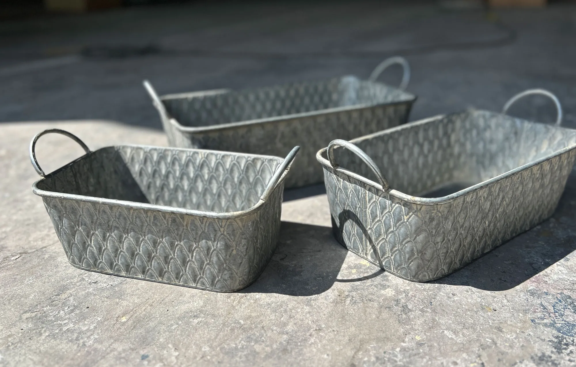 3er-Set 'Zinkkorb'