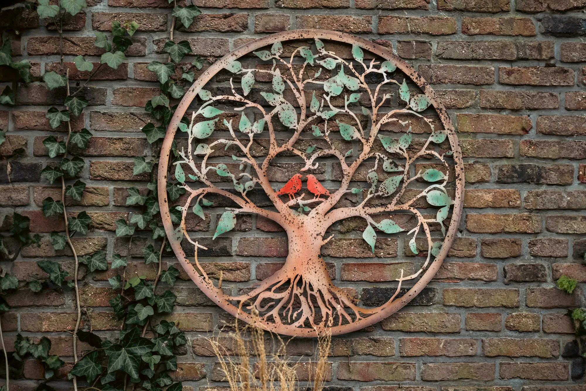 Wandbild 'Tree of Life', aus Metall, Ø 80 cm
