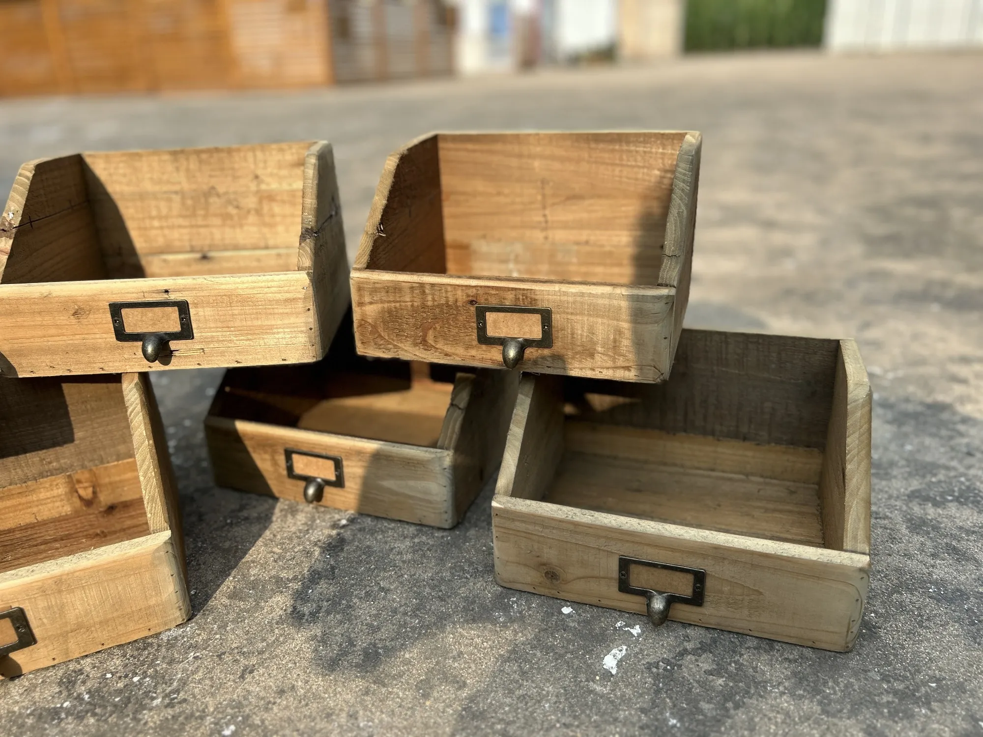 Lagerkasten S, recyceltes Kiefernholz, B 25 cm, L 20 cm, H 15 cm