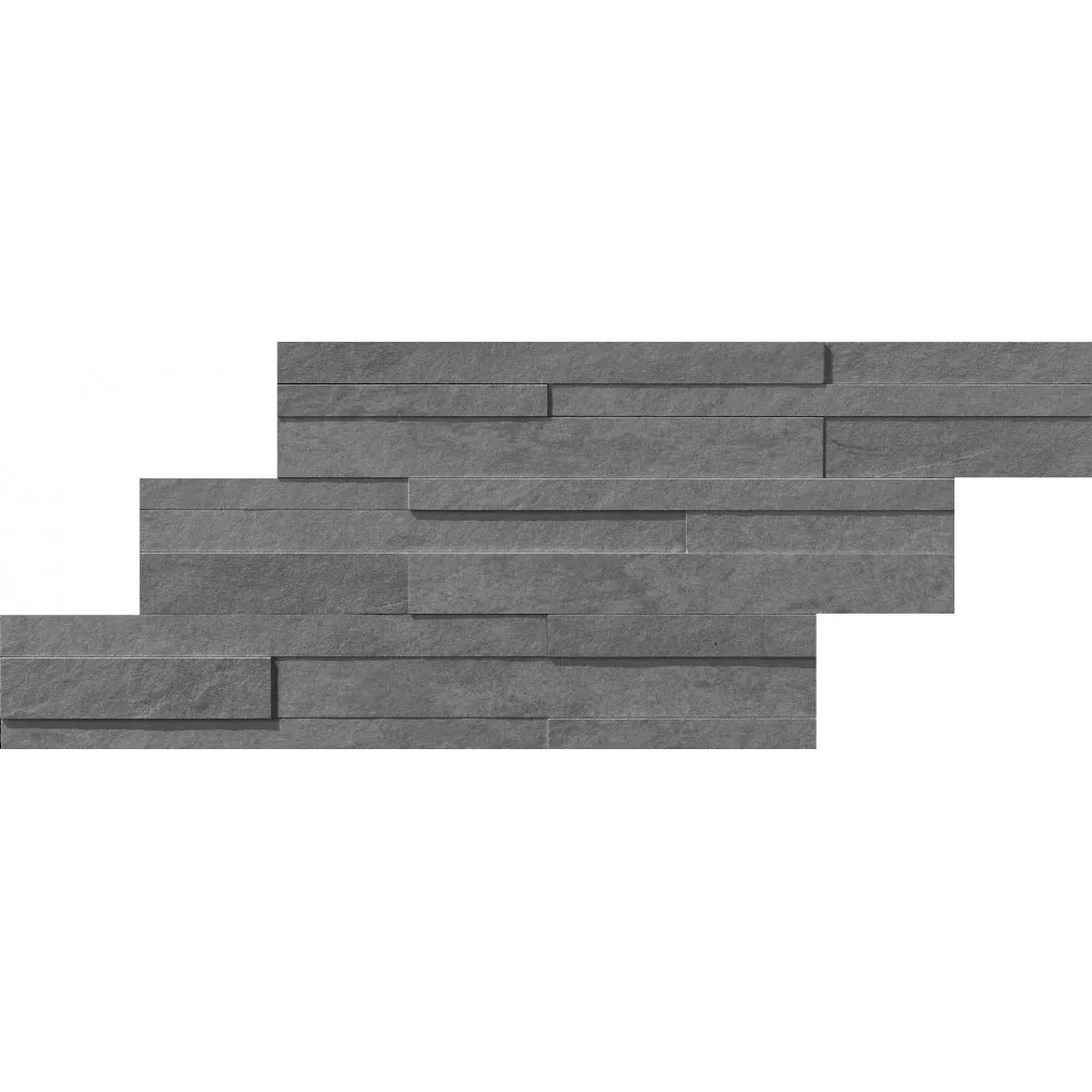 LEA CERAMICHE FLIESEN WATERFALL MURETTO 3D GRAY FLOW LAPPATO REKT. 29X59