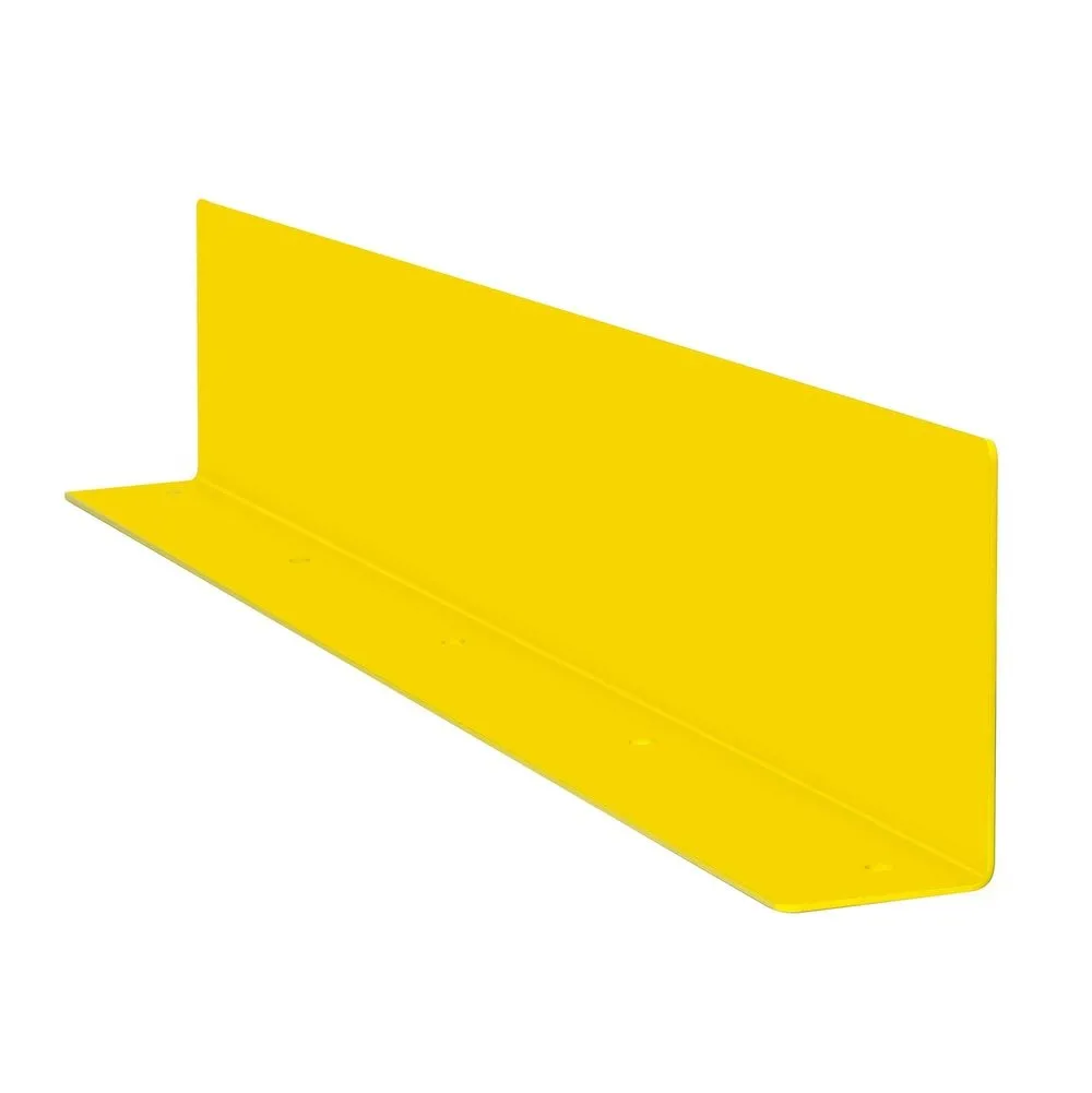 Unterfahrschutz-Winkel für Rammschutz-Geländer S-Line | HxBxT 20x138x10cm | Materialstärke 4cm | Kunststoffbeschichteter Stahl | Gelb
